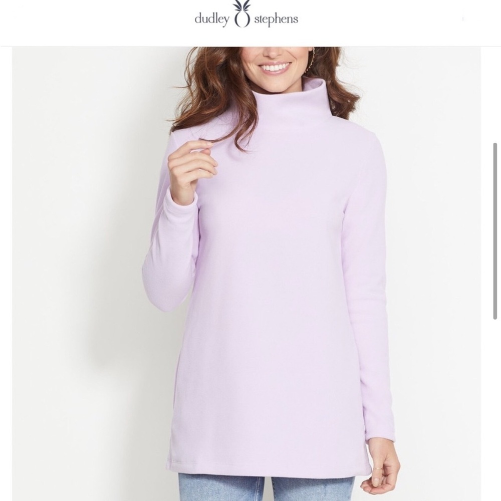 Dudley Stephens Lavender Cobble Hill Turtleneck